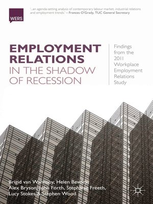 cover image of Employment Relations in the Shadow of Recession